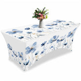 Lofaris Vintage Watercolor Blossom Flower Stretch Table Cover